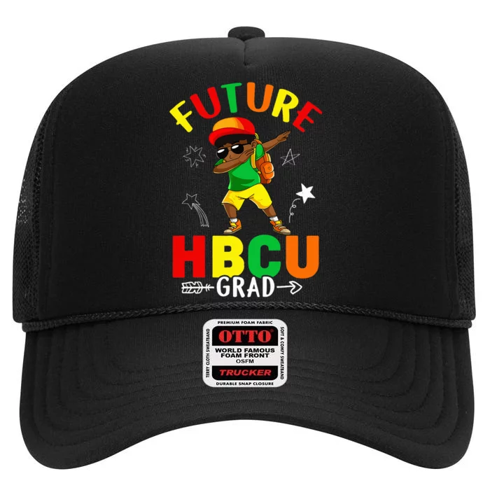 Future HBCU Grad Graduation HBCU Future College Student High Crown Mesh Trucker Hat