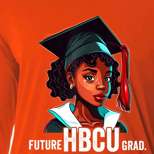 Future HBCU Grad History Black College Girl Women Melanin Cooling Performance Long Sleeve Crew