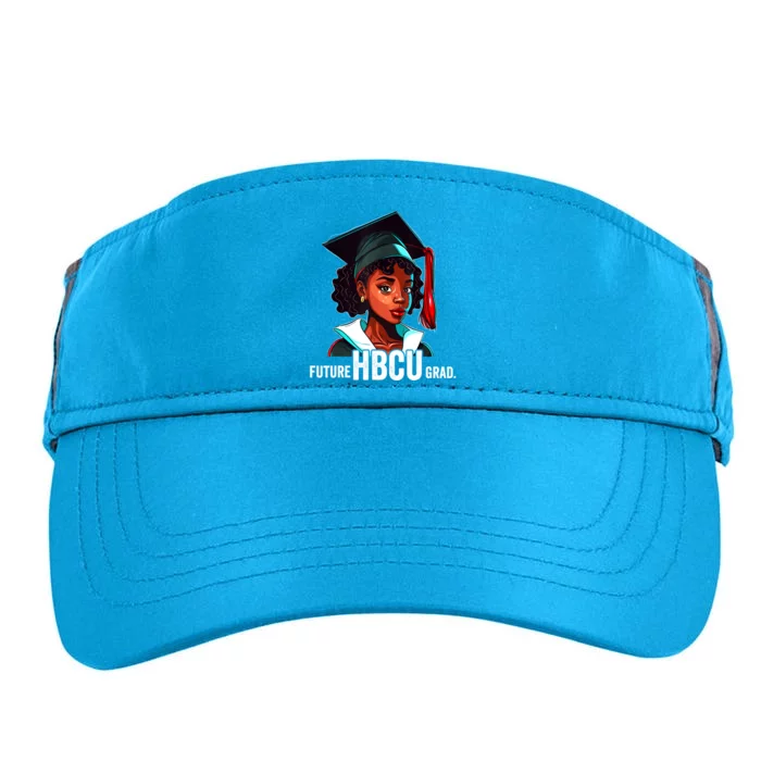 Future HBCU Grad History Black College Girl Women Melanin Adult Drive Performance Visor