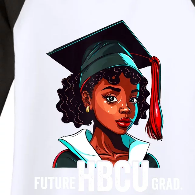 Future HBCU Grad History Black College Girl Women Melanin Women's Tri-Blend 3/4-Sleeve Raglan Shirt