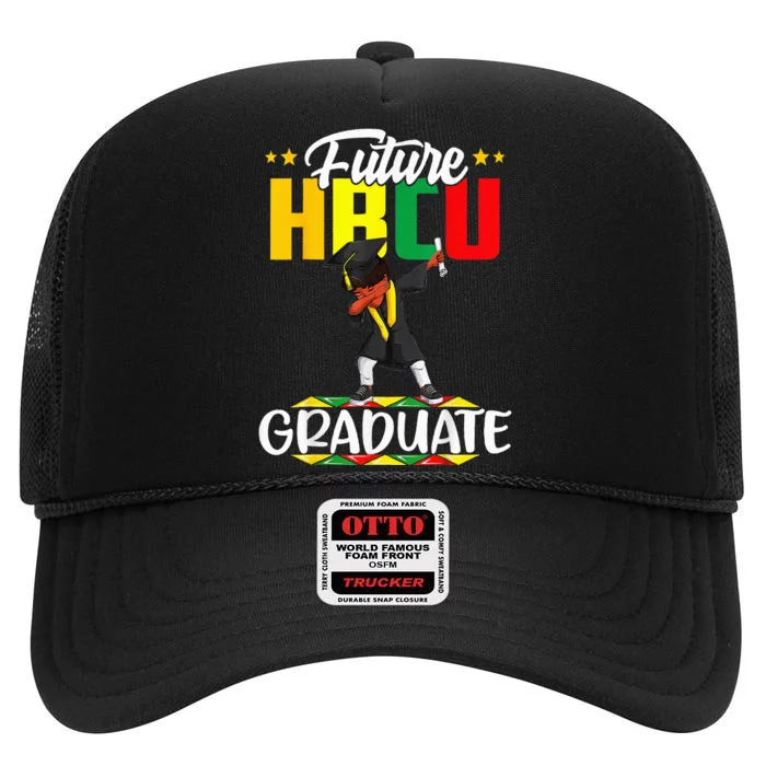 Future HBCU Graduate Afro Black  College Graduation High Crown Mesh Trucker Hat