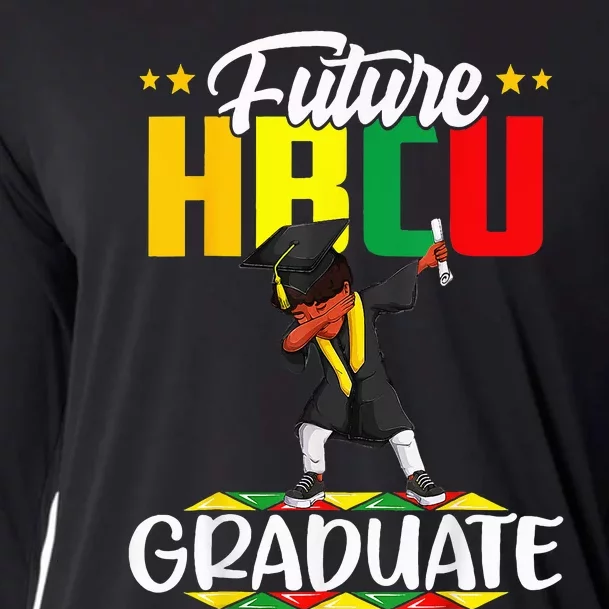 Future HBCU Graduate Afro Black  College Graduation Cooling Performance Long Sleeve Crew