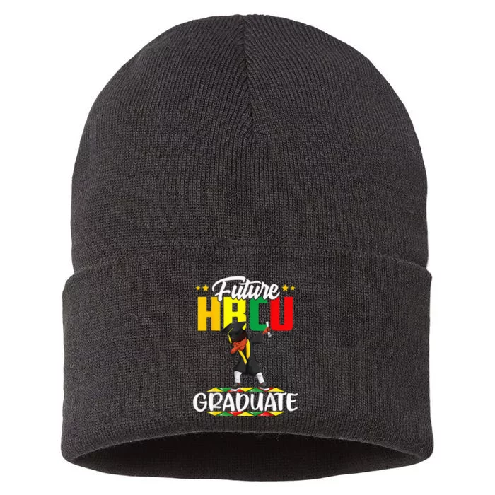 Future HBCU Graduate Afro Black  College Graduation Sustainable Knit Beanie