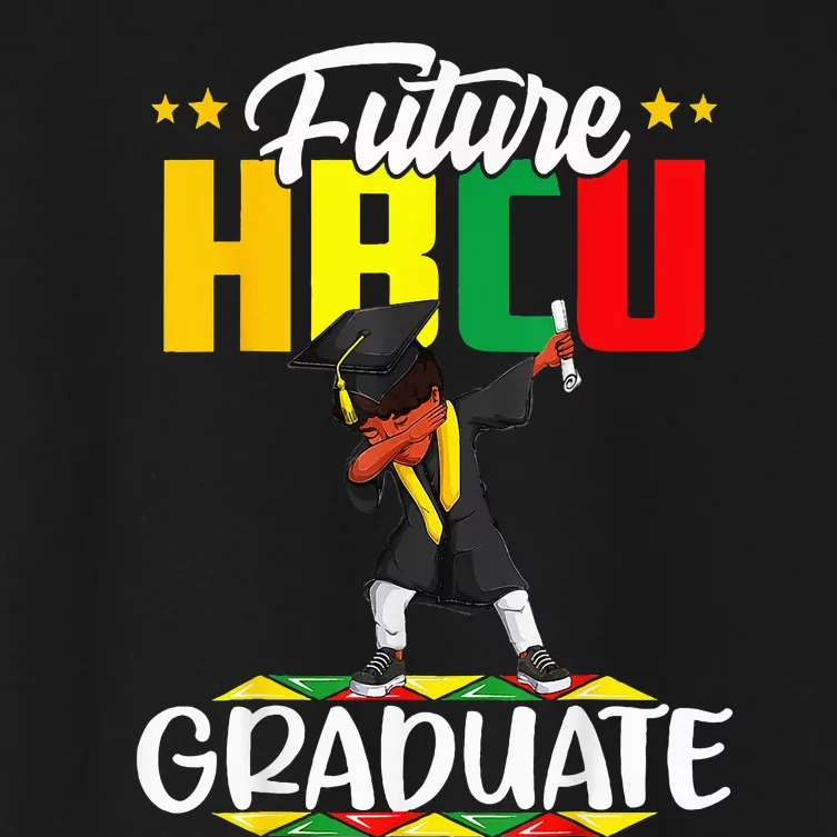 Future HBCU Graduate Afro Black  College Graduation Women's Crop Top Tee