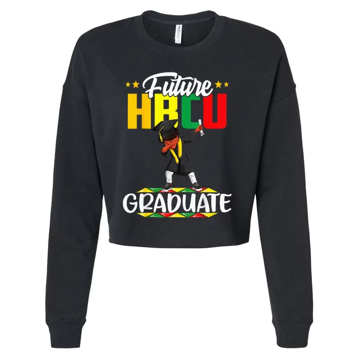 Future HBCU Graduate Afro Black  College Graduation Cropped Pullover Crew