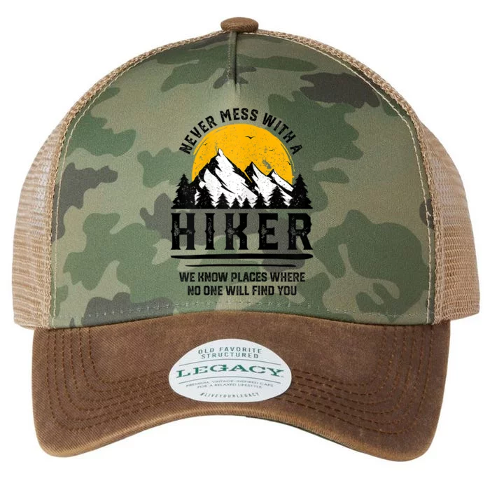 Funny Hiker Gift Hiking Lover Outdoor Quote Gift Legacy Tie Dye Trucker Hat