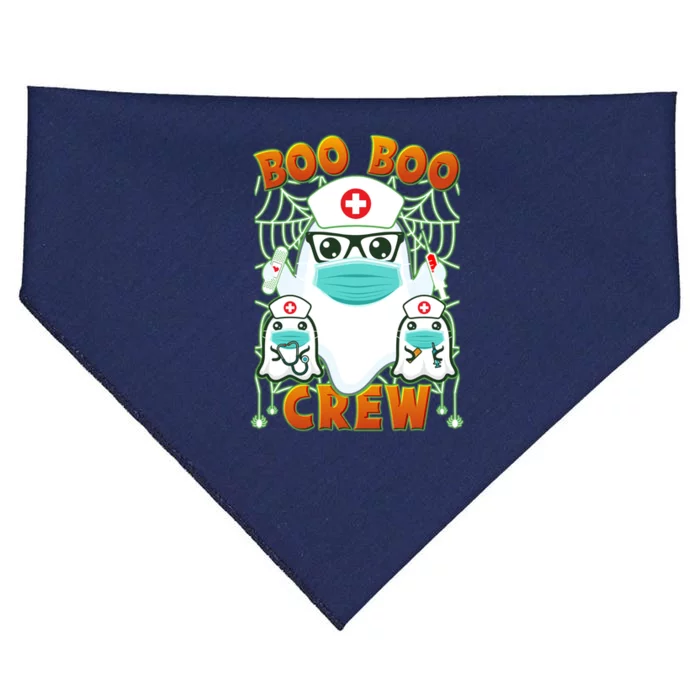 Funny Halloween Ghost Nurse Boo Boo Crew USA-Made Doggie Bandana