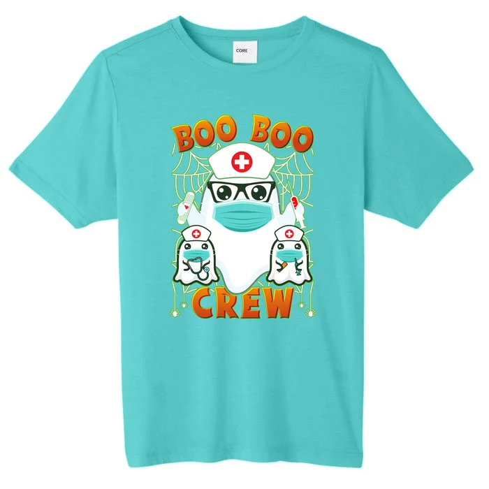 Funny Halloween Ghost Nurse Boo Boo Crew ChromaSoft Performance T-Shirt