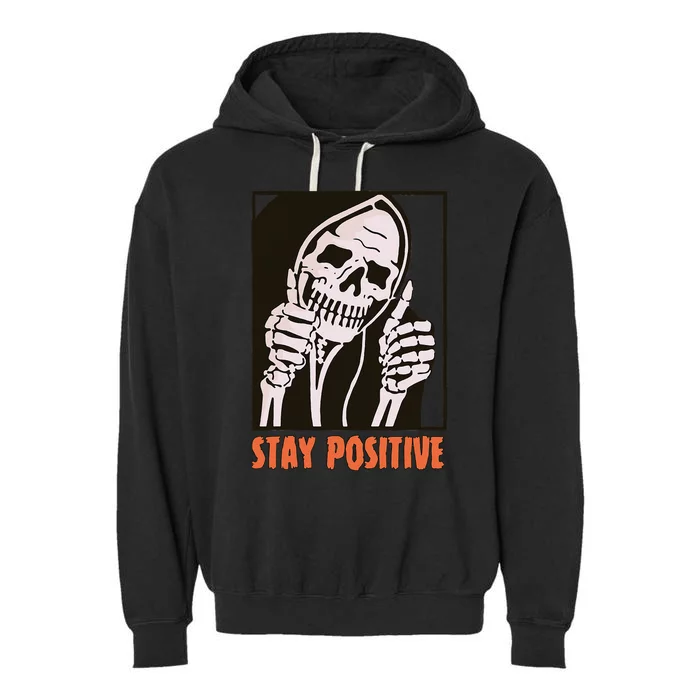 Funny Halloween Grim Reaper Garment-Dyed Fleece Hoodie