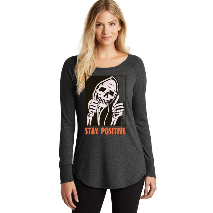 Funny Halloween Grim Reaper Women's Perfect Tri Tunic Long Sleeve Shirt