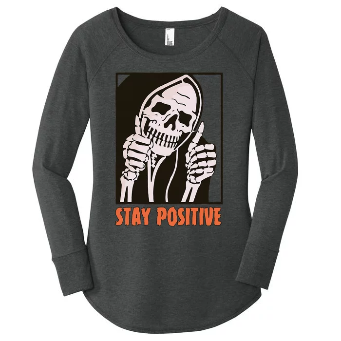 Funny Halloween Grim Reaper Women's Perfect Tri Tunic Long Sleeve Shirt