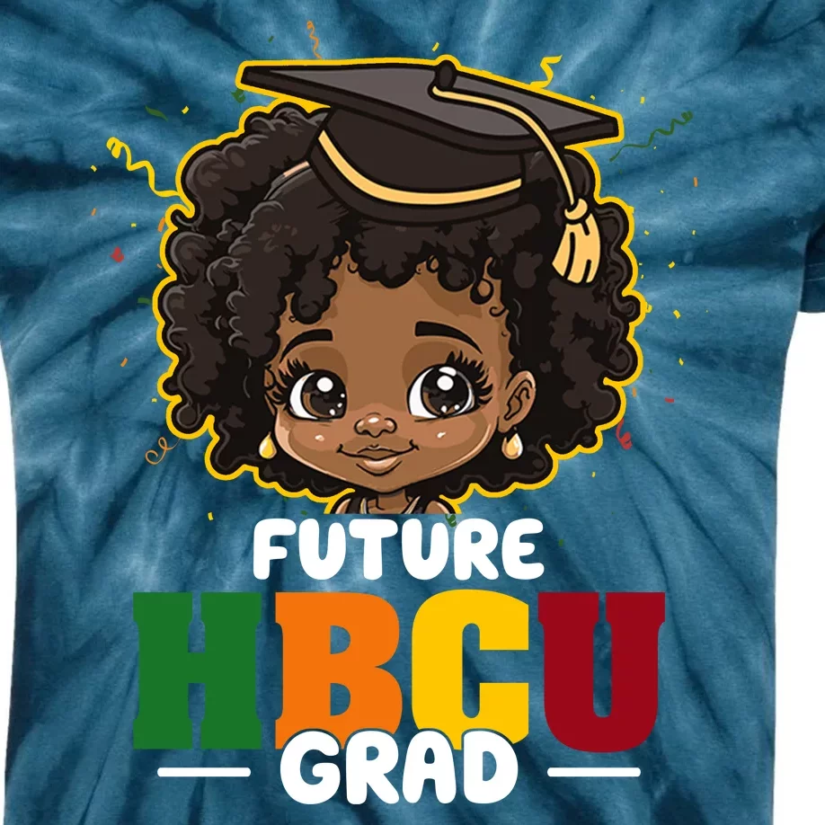 Future Hbcu Grad Girl Graduation Historically Black College Kids Tie-Dye T-Shirt