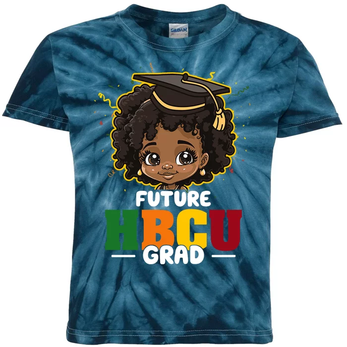 Future Hbcu Grad Girl Graduation Historically Black College Kids Tie-Dye T-Shirt