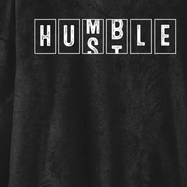 Funny Hustle Gift For Men And Women Cool Humble Odometer Hooded Wearable Blanket