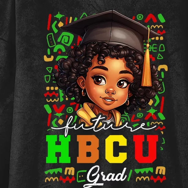 Future Hbcu Grad Black Girl Graduation Hbcu College Hooded Wearable Blanket