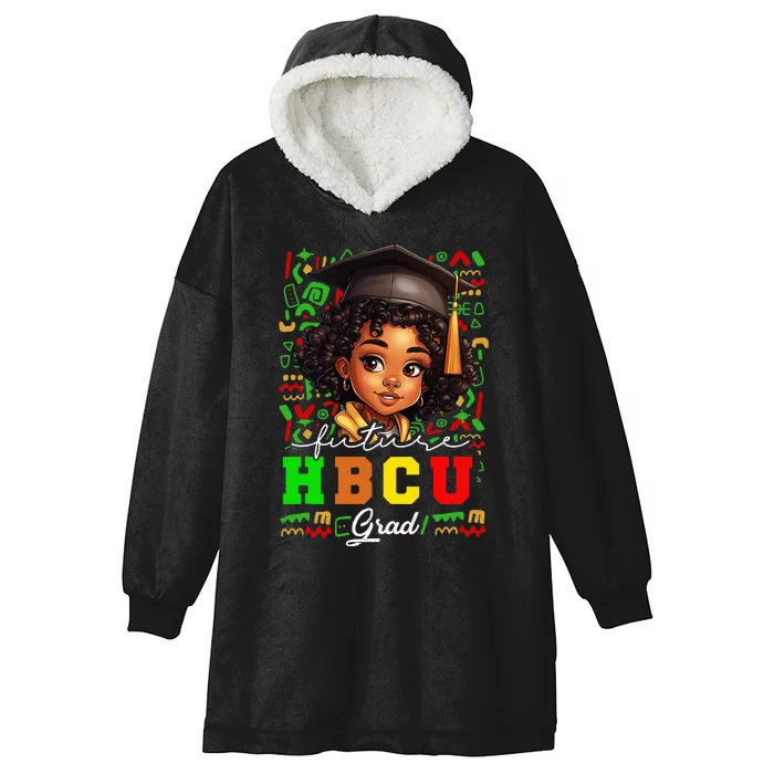 Future Hbcu Grad Black Girl Graduation Hbcu College Hooded Wearable Blanket