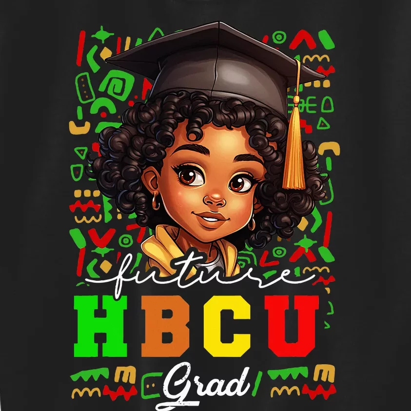 Future Hbcu Grad Black Girl Graduation Hbcu College Kids Sweatshirt