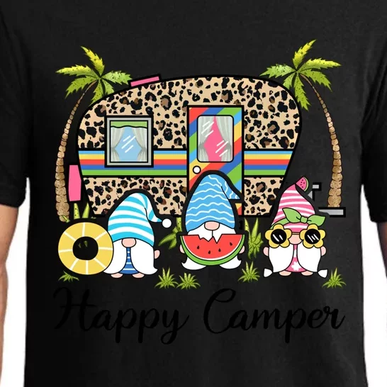 Funny Happy Gnome Camper Cute Meaningful Gift Pajama Set