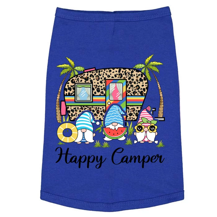 Funny Happy Gnome Camper Cute Meaningful Gift Doggie Tank