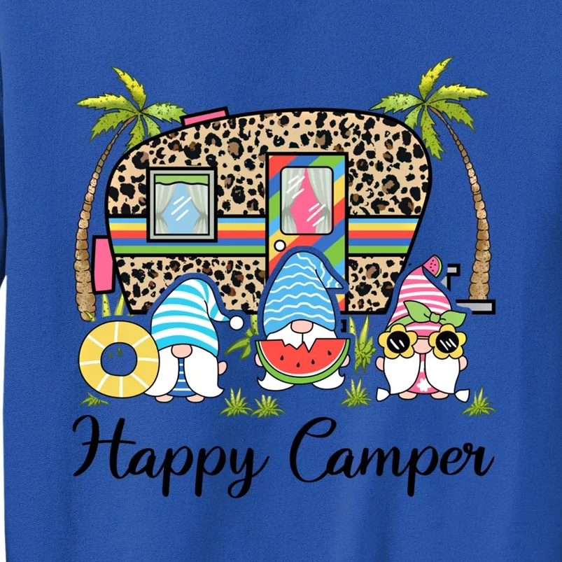 Funny Happy Gnome Camper Cute Meaningful Gift Sweatshirt