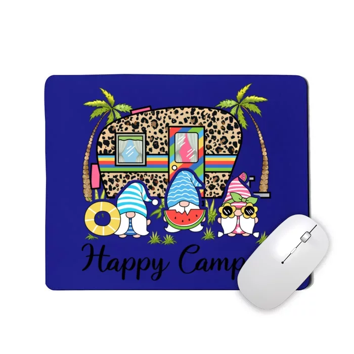 Funny Happy Gnome Camper Cute Meaningful Gift Mousepad