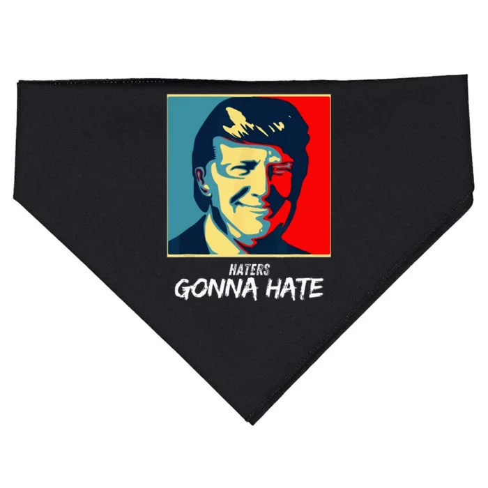 Funny Haters Gonna Hate Quote USA-Made Doggie Bandana