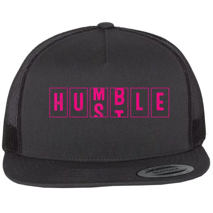 Funny Hustle Gift For Men And Women Cool Humble Odometer Flat Bill Trucker Hat