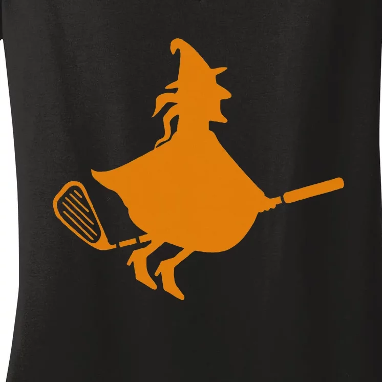 Funny Halloween Golf Halloween Golf Club Women's V-Neck T-Shirt