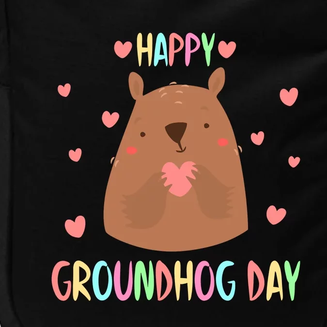 Funny Happy Groundhog Day 2024 Impact Tech Backpack