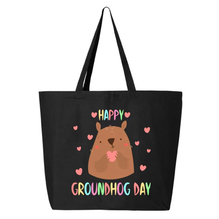 Funny Happy Groundhog Day 2024 25L Jumbo Tote