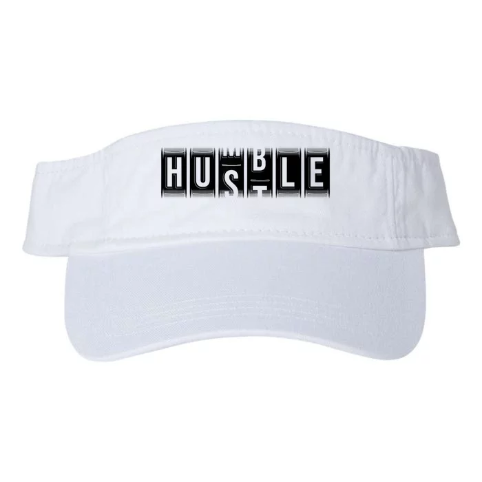 Funny Hustle Gift For Men And Women Cool Humble Odometer Valucap Bio-Washed Visor