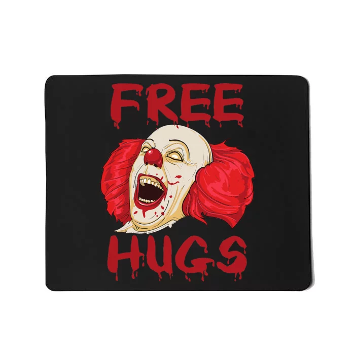 Free Hugs Halloween Evil Killer Scary Clown Horror Gift Mousepad