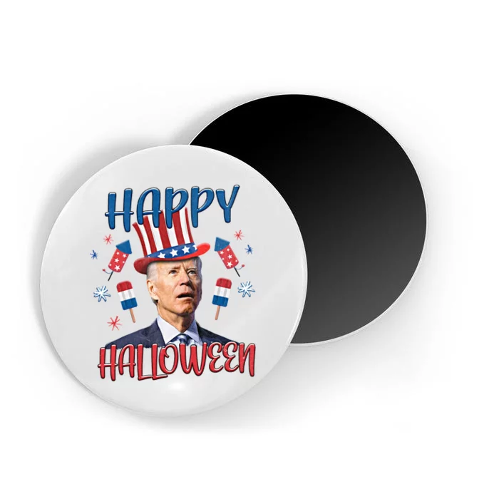 Funny Happy Halloween Biden Fourth Of July Funny 4th Of July Magnet