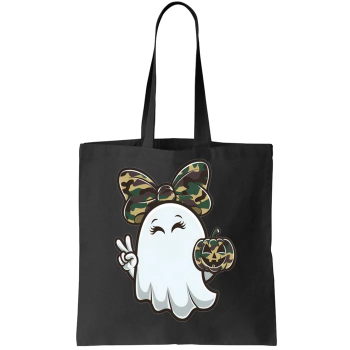 Funny Hello Hunting Season Halloween Camouflage Camo Ghost Tote Bag