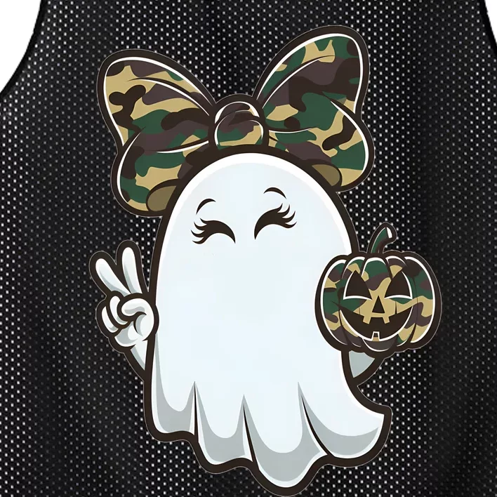 Funny Hello Hunting Season Halloween Camouflage Camo Ghost Mesh Reversible Basketball Jersey Tank