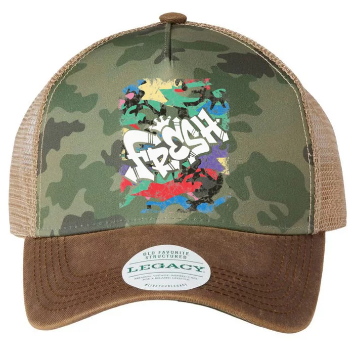 Fresh Hip Hop 80s 90s Old School Camo Rap Urban Slang Legacy Tie Dye Trucker Hat