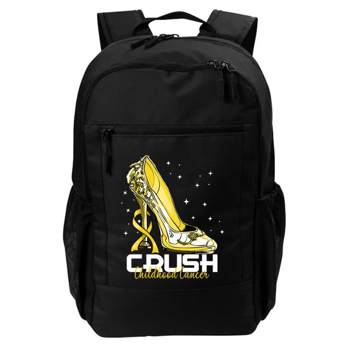 Floral High Heel Crush Childhood Cancer Warrior Daily Commute Backpack