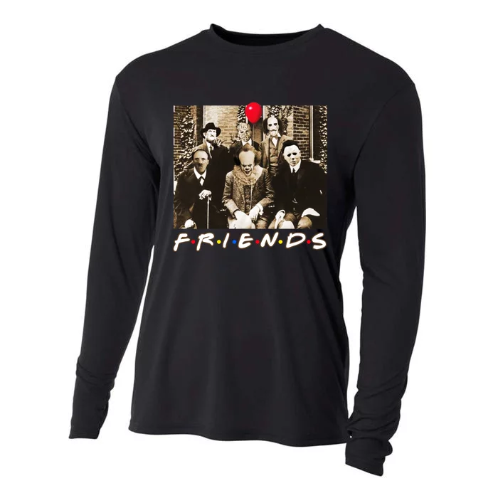 Friends Halloween Horror Team Scary Movies Costume Cooling Performance Long Sleeve Crew