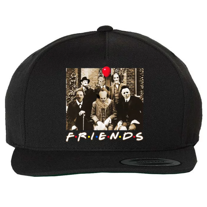 Friends Halloween Horror Team Scary Movies Costume Wool Snapback Cap