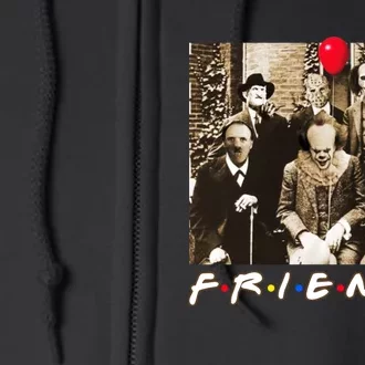 Friends Halloween Horror Team Scary Movies Costume Full Zip Hoodie