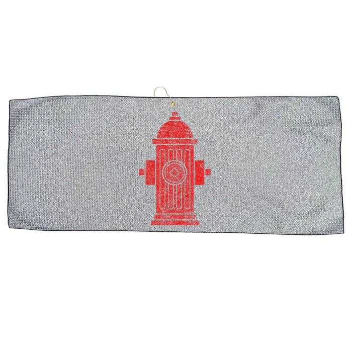 FIRE HYDRANT HALLOWEEN COSTUME PRETEND IM A FIRE HYDRANT Large Microfiber Waffle Golf Towel