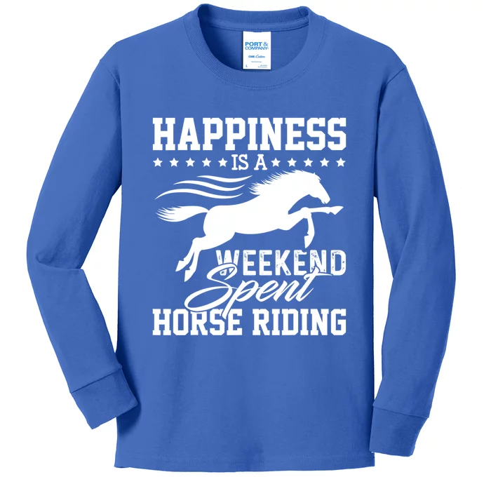 Funny Horse Horse Horse Riding Gift Kids Long Sleeve Shirt