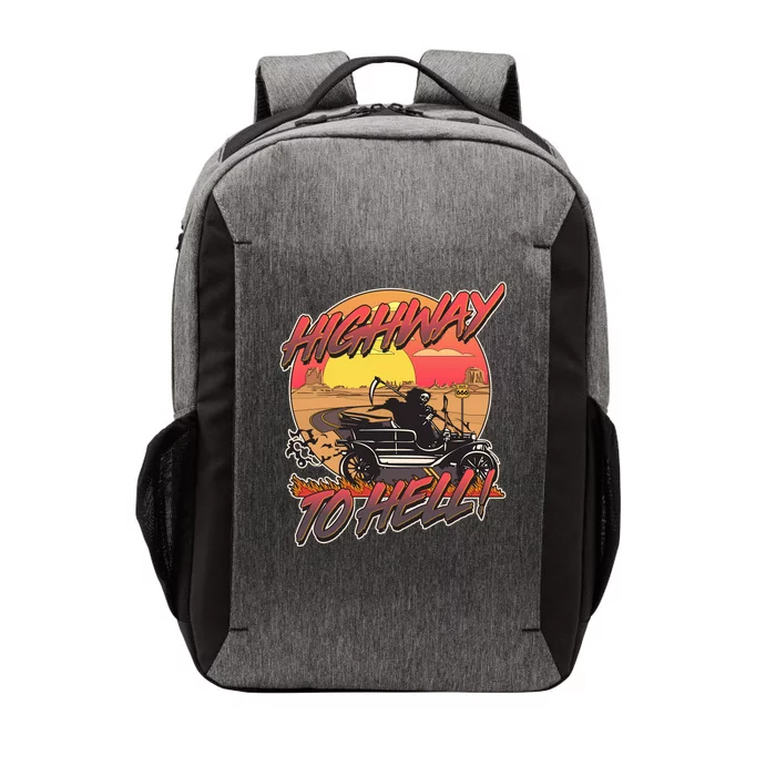 Funny Halloween Highway To Hell Grim Reaper Vector Backpack