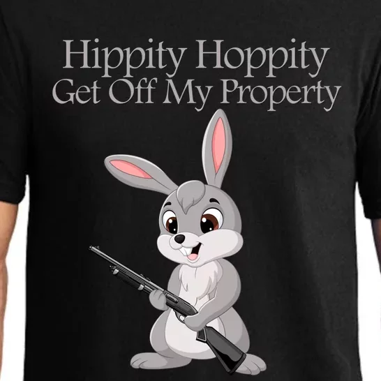 Funny Hippity Hoppity Get Off My Property Gift Pajama Set