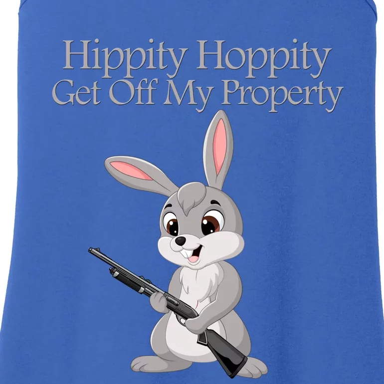 Funny Hippity Hoppity Get Off My Property Gift Ladies Essential Tank