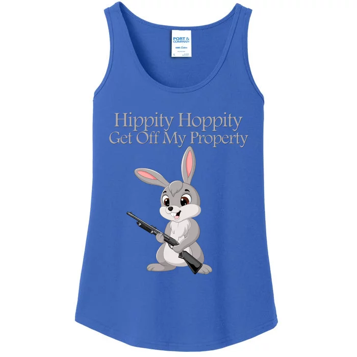 Funny Hippity Hoppity Get Off My Property Gift Ladies Essential Tank