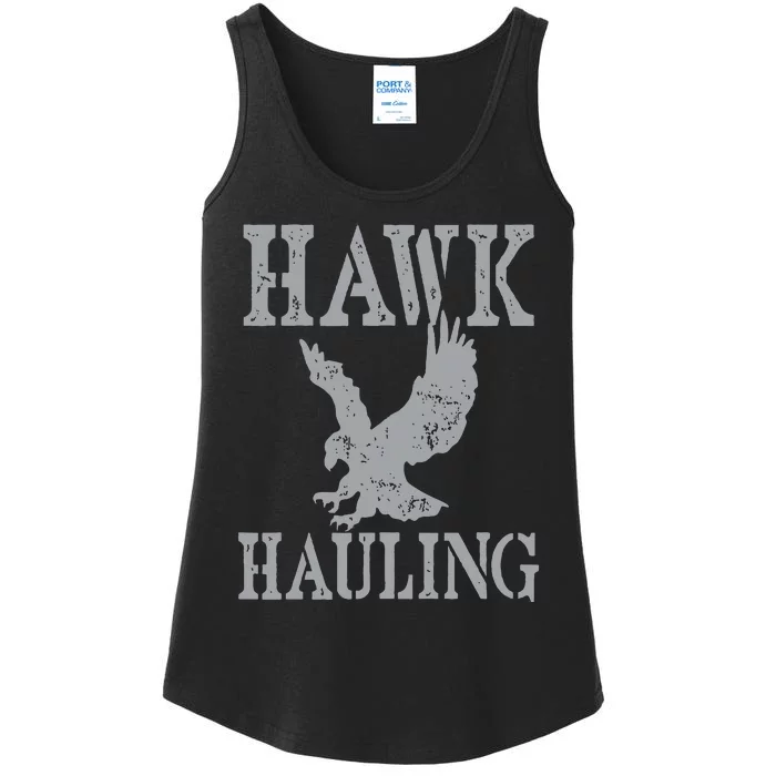 Funny Hawk Hauling Nerd Geek Top Ladies Essential Tank