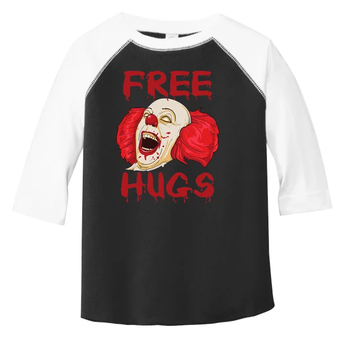 Free Hugs Halloween Evil Killer Scary Clown Horror Gift Toddler Fine Jersey T-Shirt