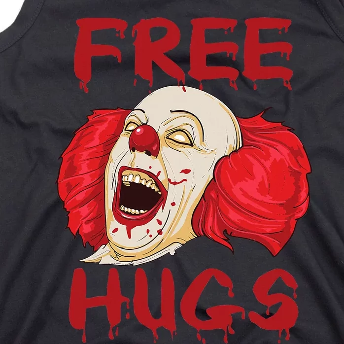 Free Hugs Halloween Evil Killer Scary Clown Horror Gift Tank Top