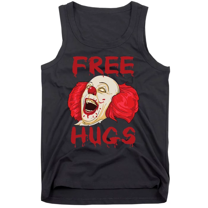 Free Hugs Halloween Evil Killer Scary Clown Horror Gift Tank Top